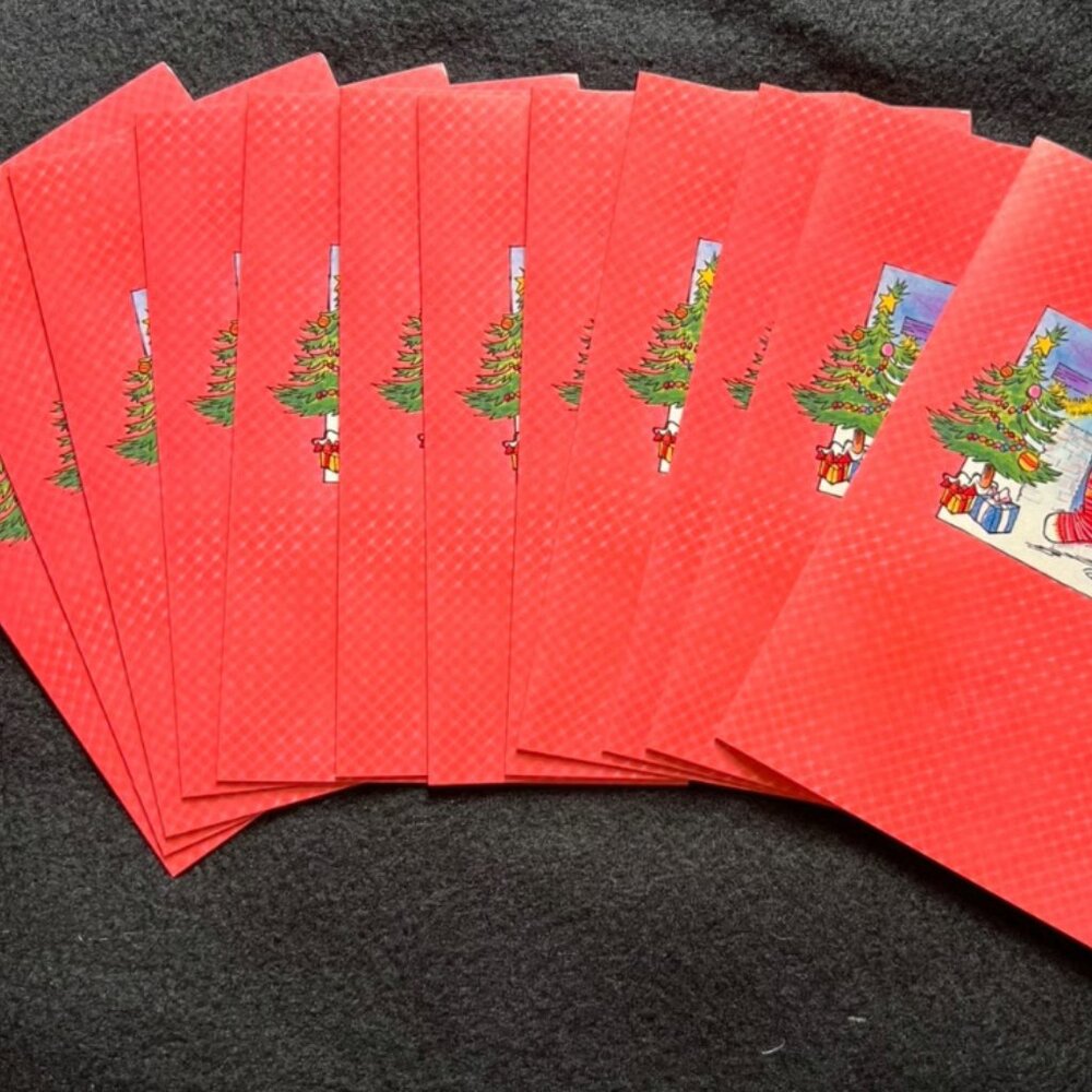 American Greetings Forget Me Not Christmas Cards Bunny Tree-12 - Picture 6 of 6
